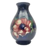 Moorcroft Anemone pattern vase of baluster form