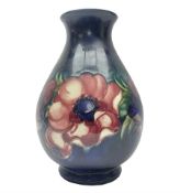 Moorcroft Anemone pattern vase of baluster form