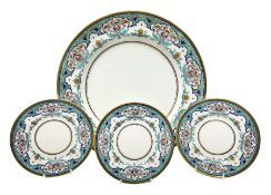 Four Minton plates