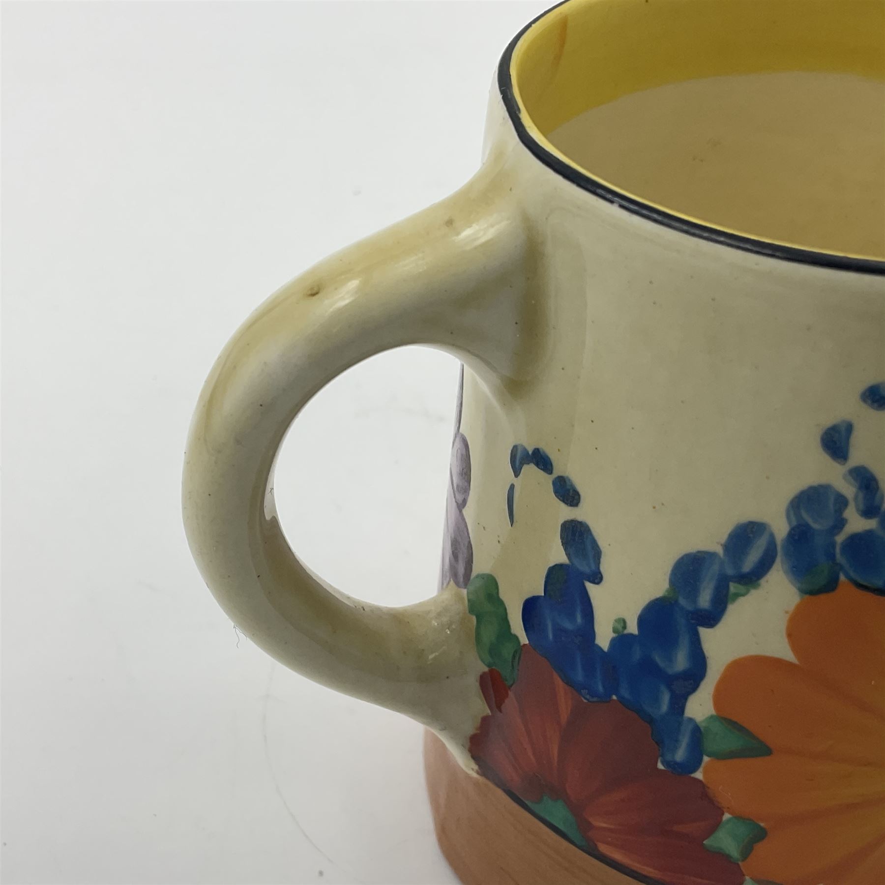 Clarice Cliff Bizarre milk jug decorated in the 'Gayday' Pattern - Image 2 of 6