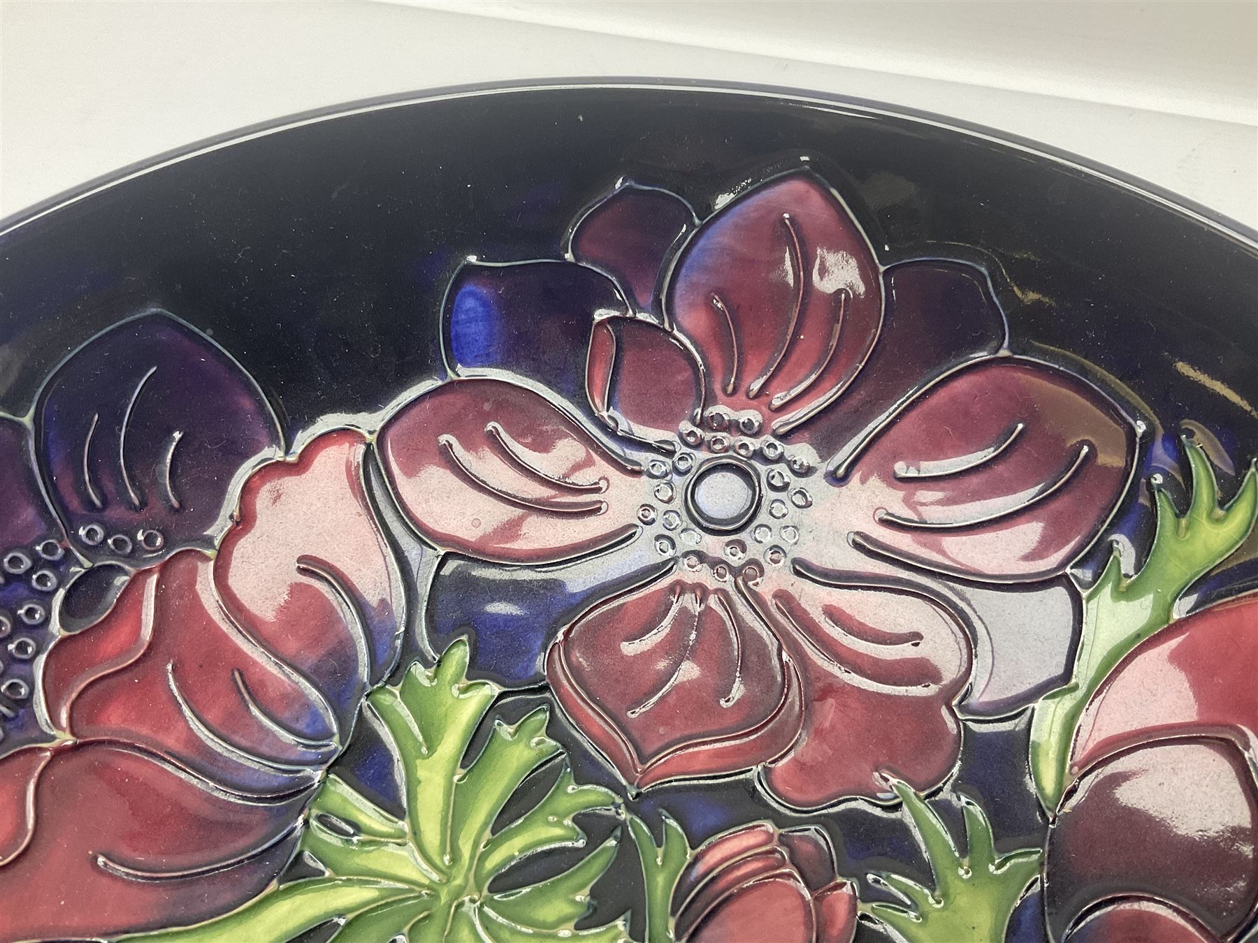 Moorcroft Anemone pattern fruit bowl - Image 3 of 9