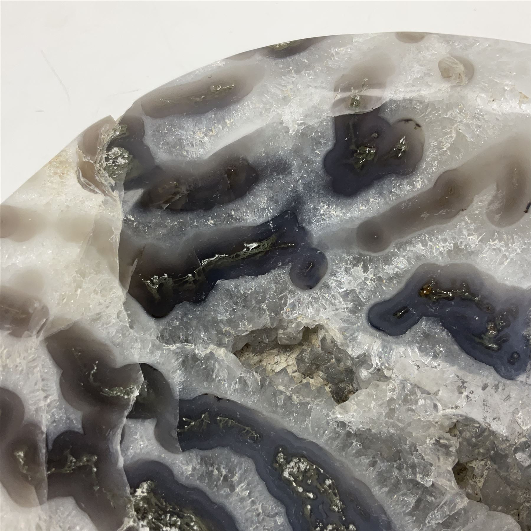 Polished agate bowl - Image 6 of 13