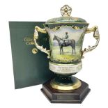 Aynsley twin handled racing cup and cover