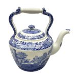 Spode blue and white kettle