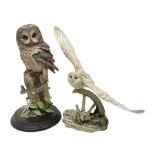 Border Fine Arts figure Barn Owl in Flight B1532