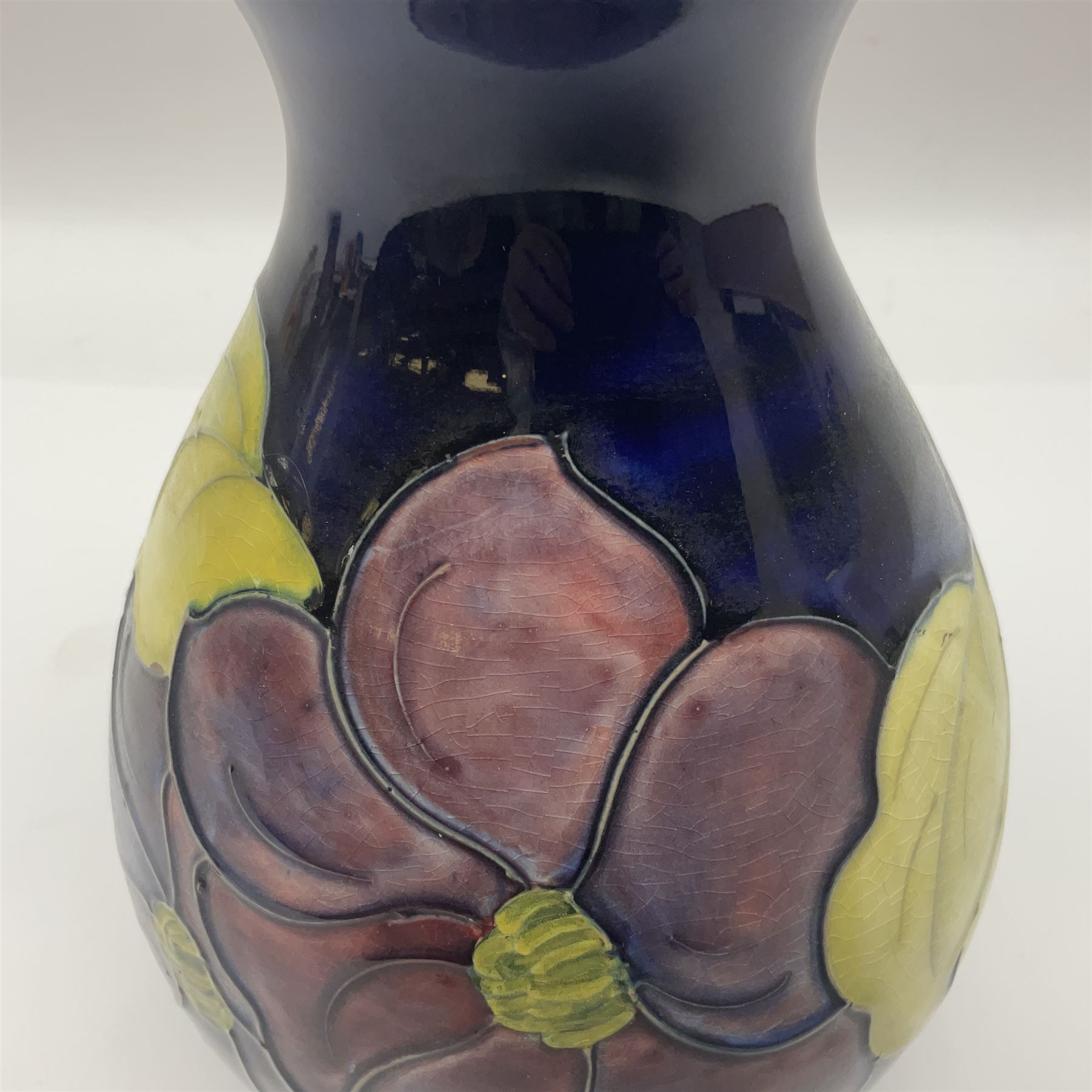 Moorcroft Clematis pattern vase of baluster form - Image 3 of 7