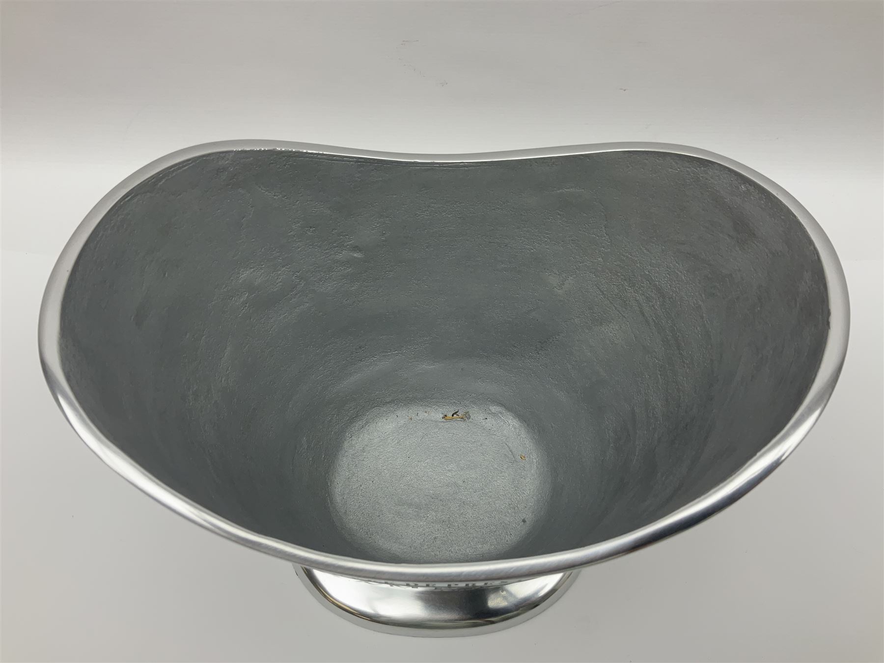 Polished aluminium Champagne bucket inscribed 'Cuvee de Prestige Champagne du Louvois' - Image 2 of 5