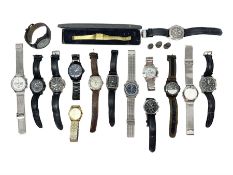 Collection of wristwatches including Stauer automatic