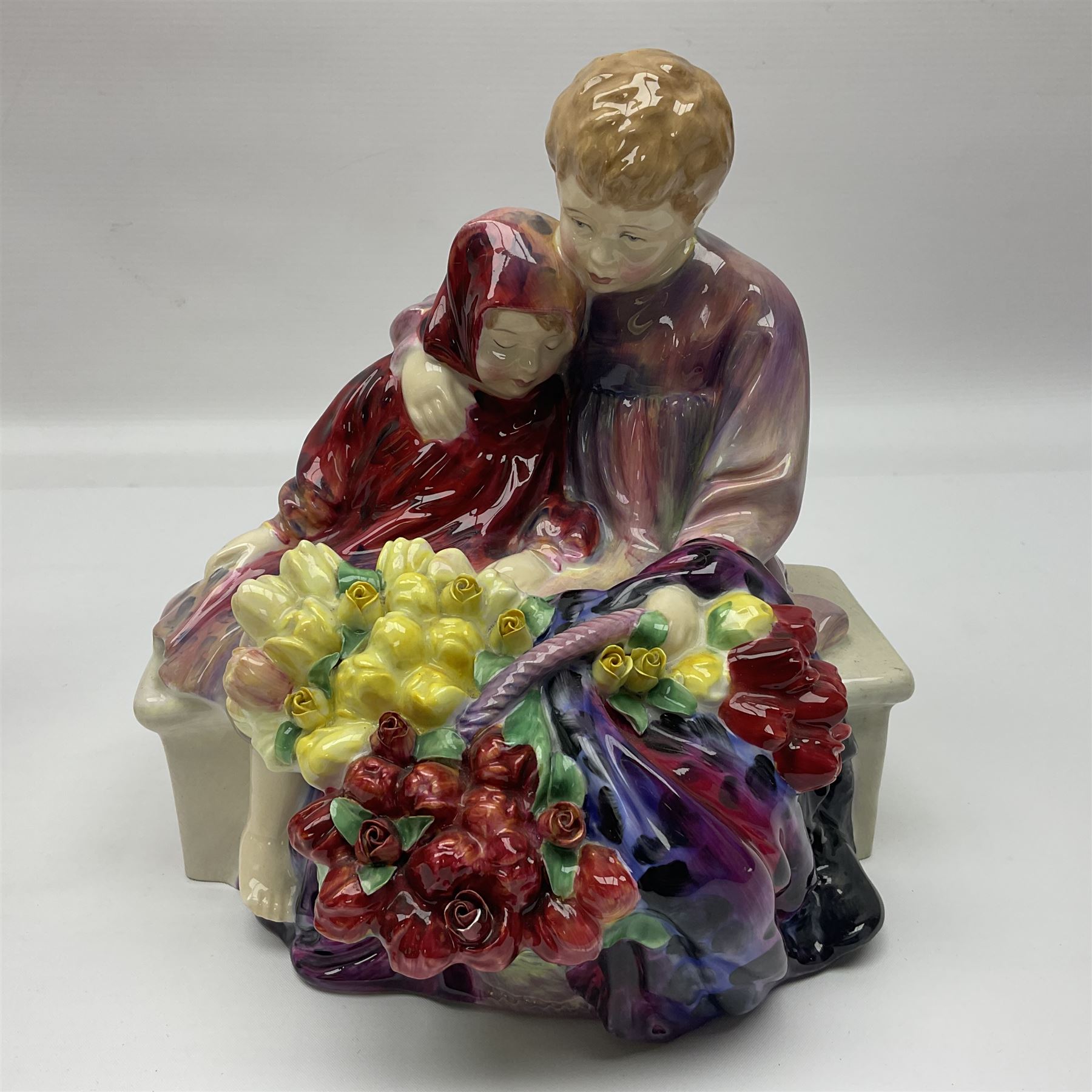 Two Royal Doulton figures comprising June HN1691 and Flower Sellers Children - Image 2 of 11