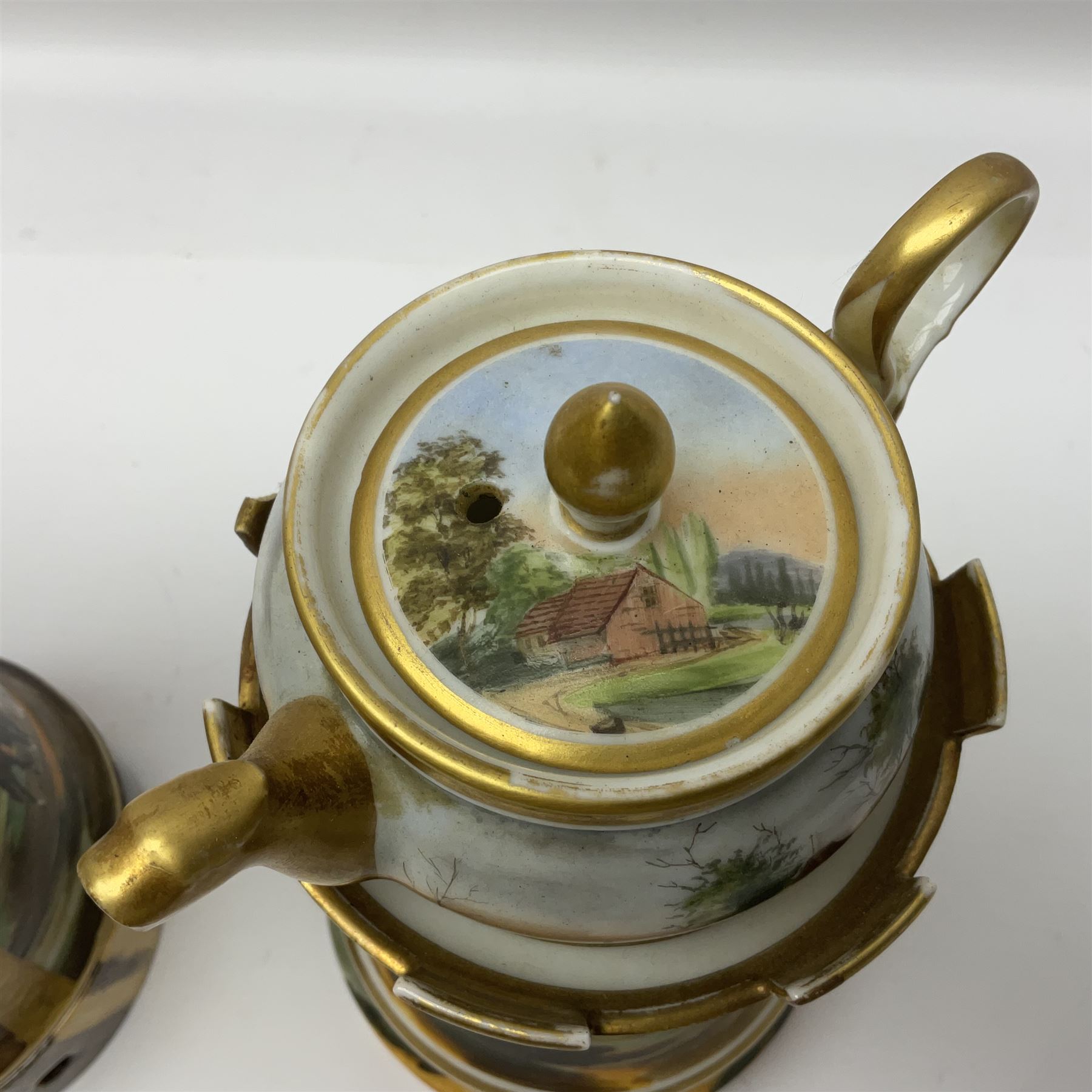 Two 19th century continental teapots and warmers - Image 3 of 20