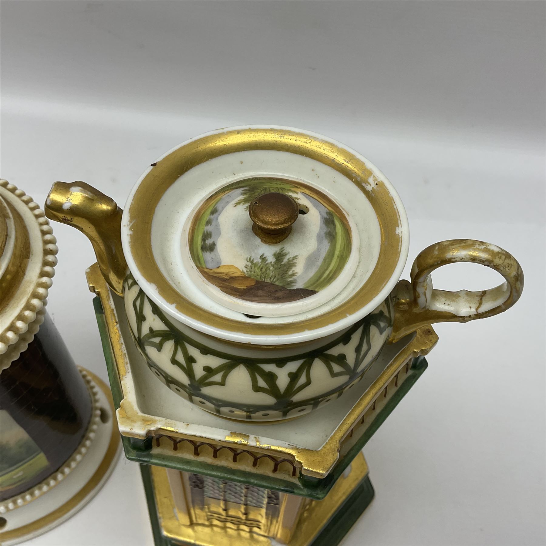 Two 19th century continental teapots and warmers - Image 2 of 17