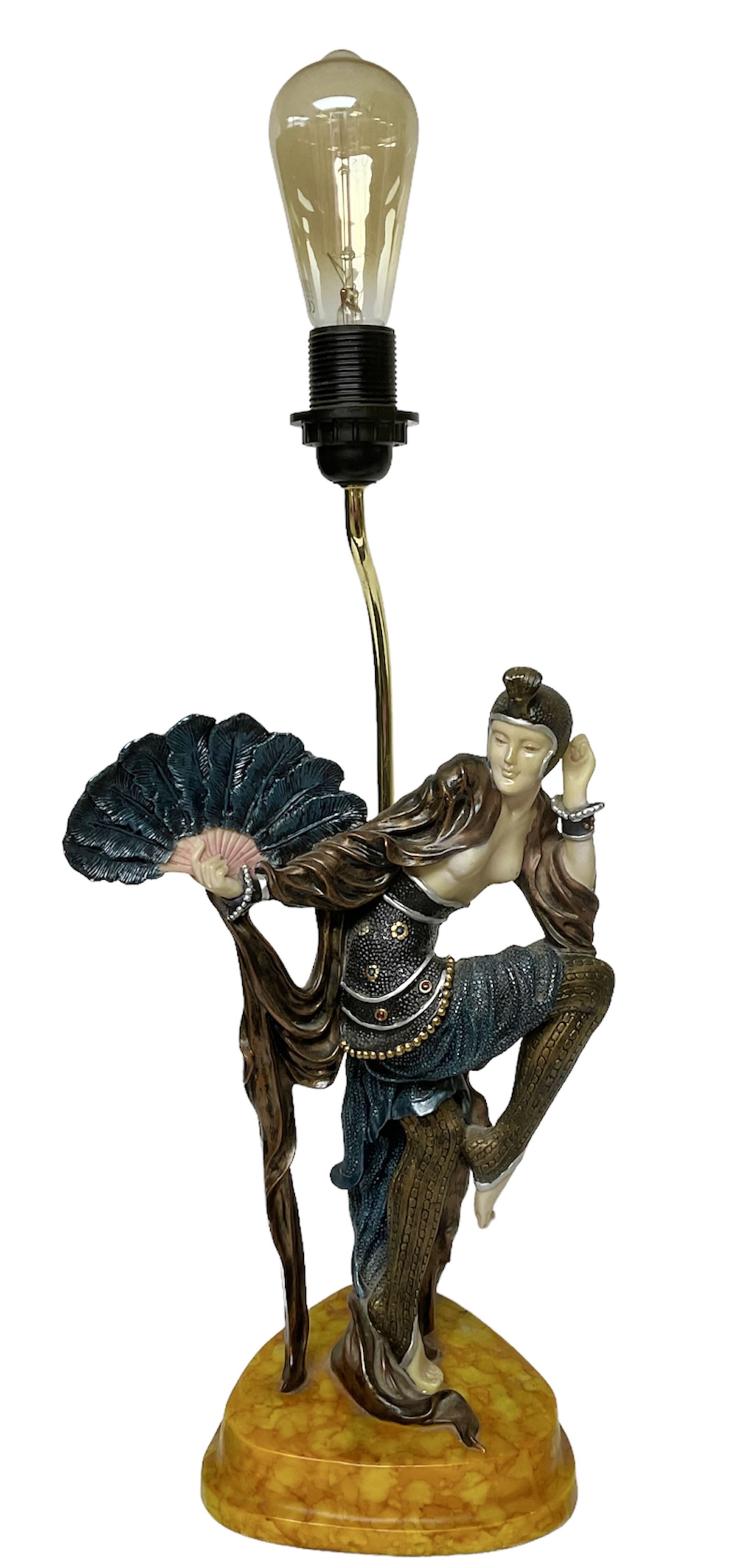 Art Deco style figural table lamp