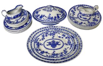 Mintons Delft blue and white dinner wares