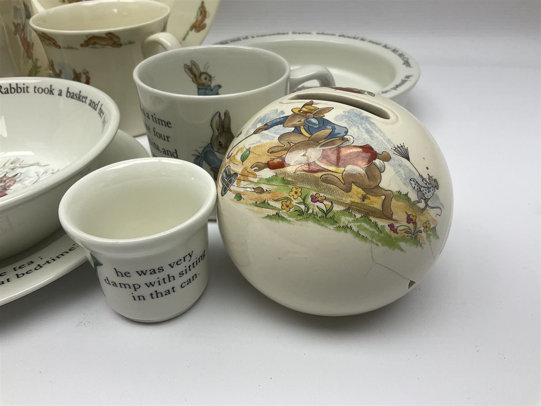 Collection of Royal Doulton Bunnykins and Wedgwood Peter Rabbit nursery ware - Image 2 of 10