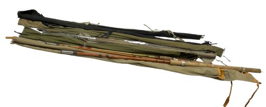 Collection of fly fishing rods