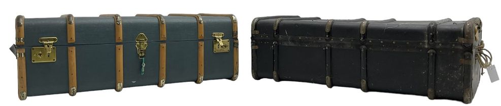 Two early 20th century travelling trunks