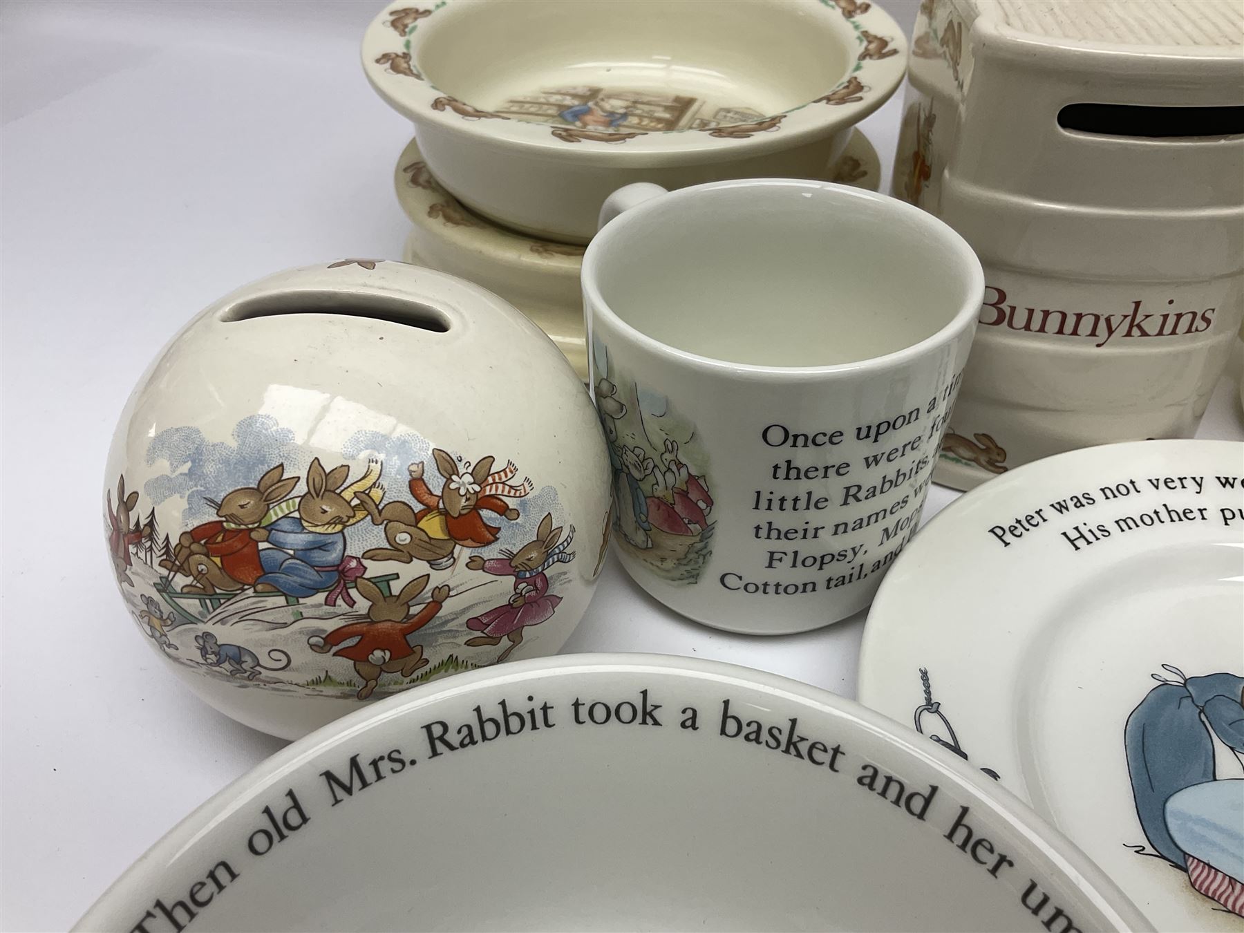 Collection of Royal Doulton Bunnykins and Wedgwood Peter Rabbit nursery ware - Image 4 of 10