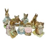 Seven Beswick Beatrix Potter figures