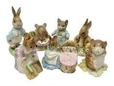 Seven Beswick Beatrix Potter figures