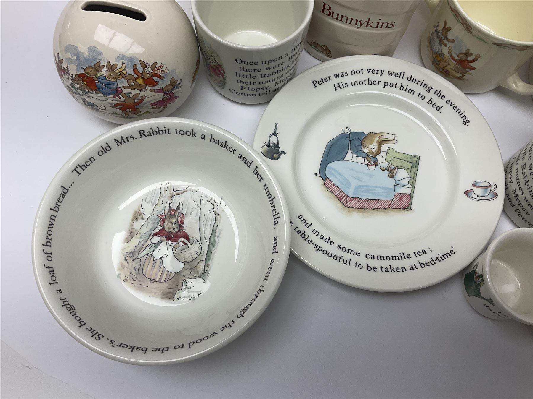 Collection of Royal Doulton Bunnykins and Wedgwood Peter Rabbit nursery ware - Image 3 of 10