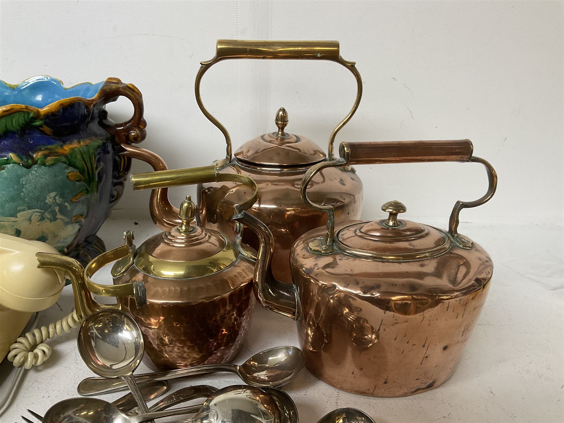 Three copper kettles - Image 5 of 6