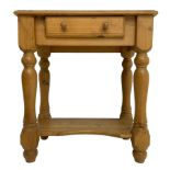 Small pine occasional table