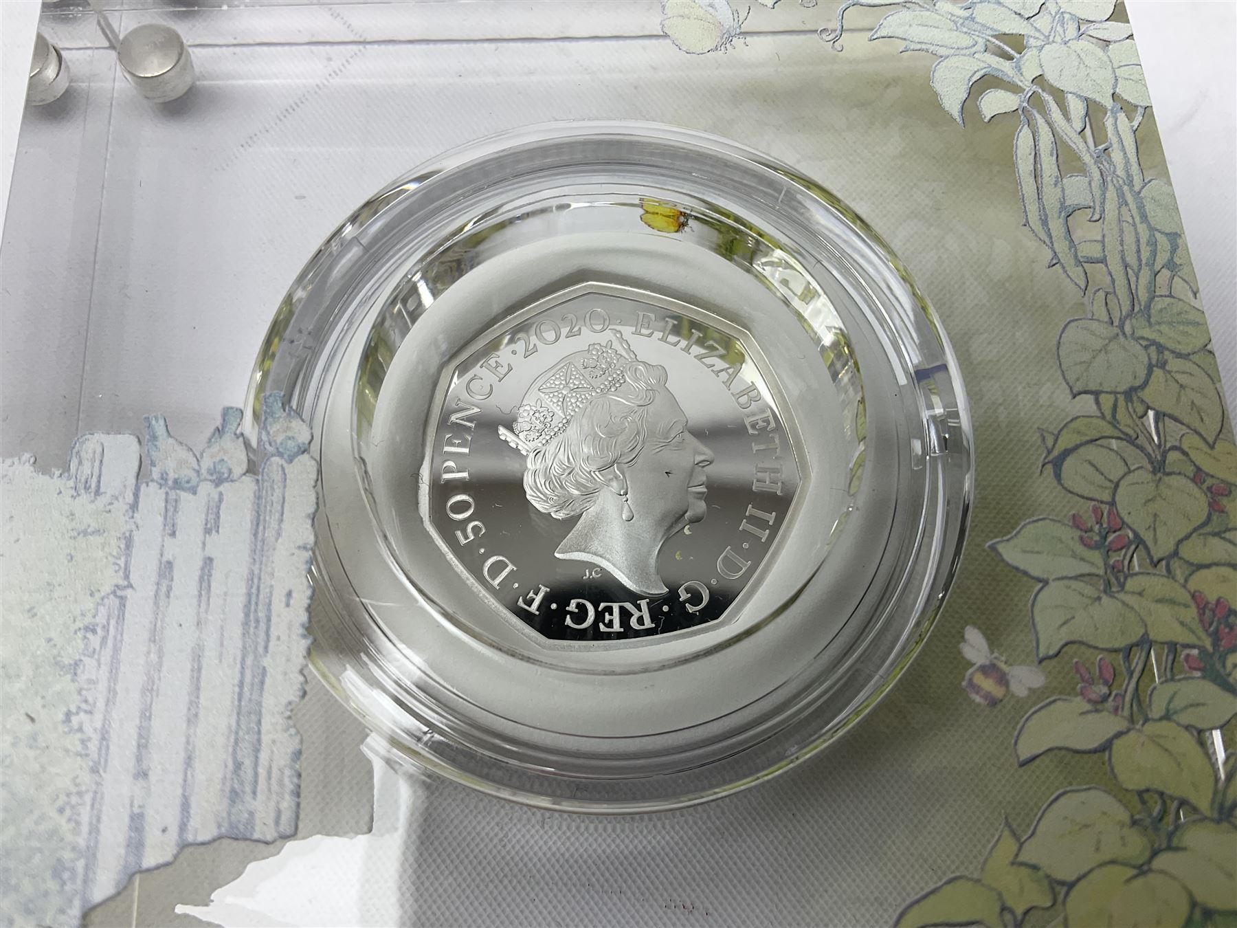 Two The Royal Mint United Kingdom 2020 'Peter Rabbit' silver proof fifty pence coins - Image 6 of 8