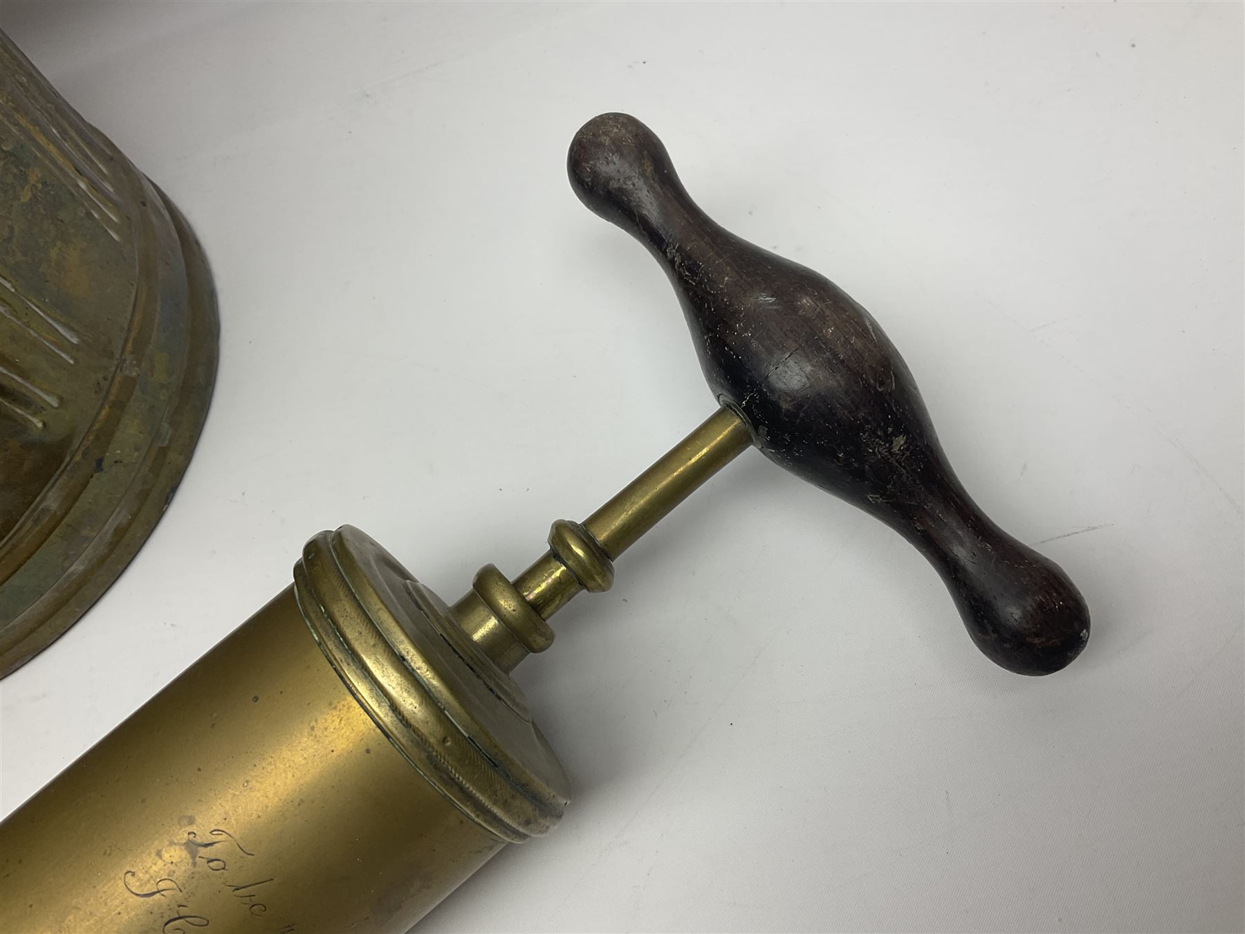 Victorian brass veterinary syringe - Image 2 of 9