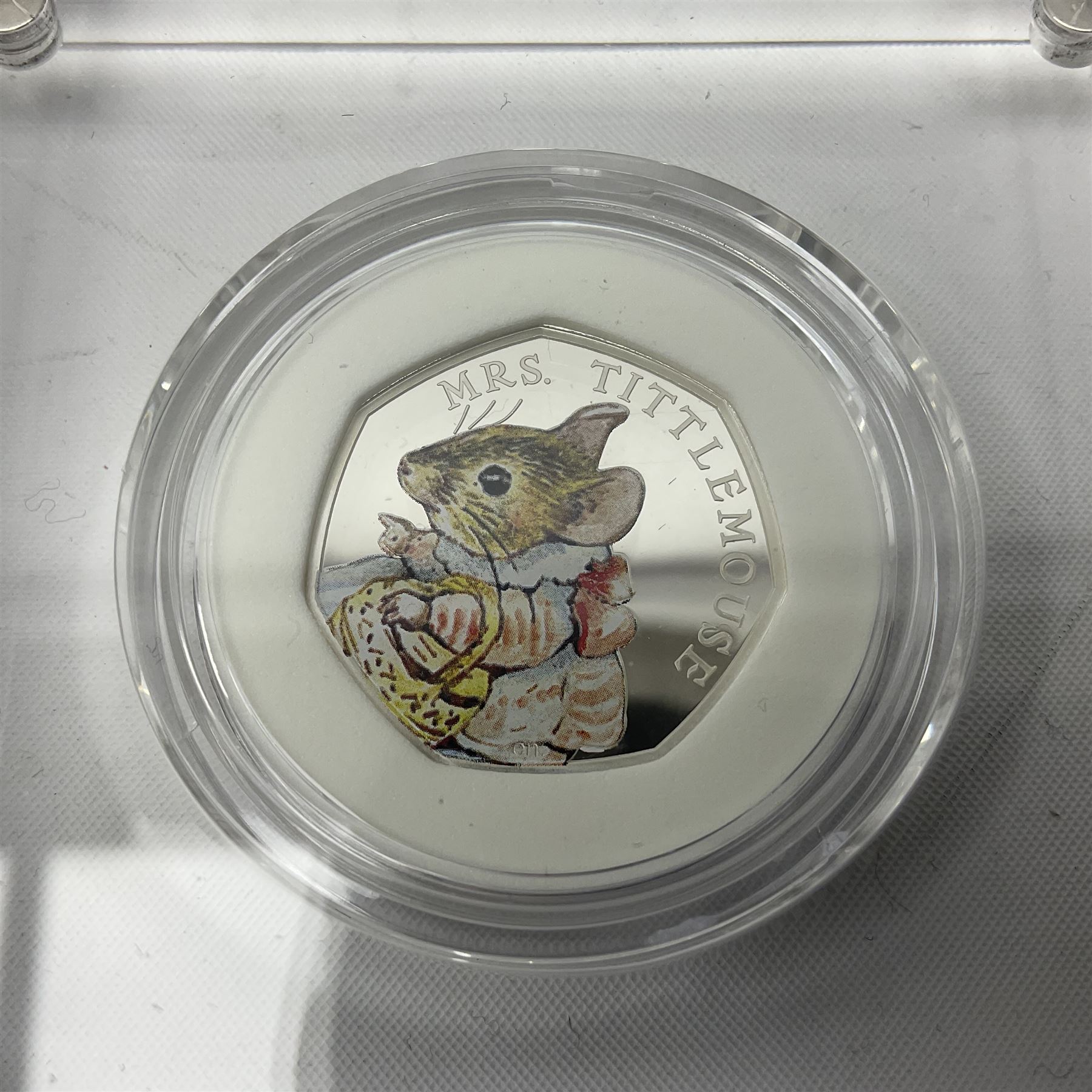 The Royal Mint United Kingdom 2018 'Mrs Tittlemouse' silver proof fifty pence coin - Image 2 of 4