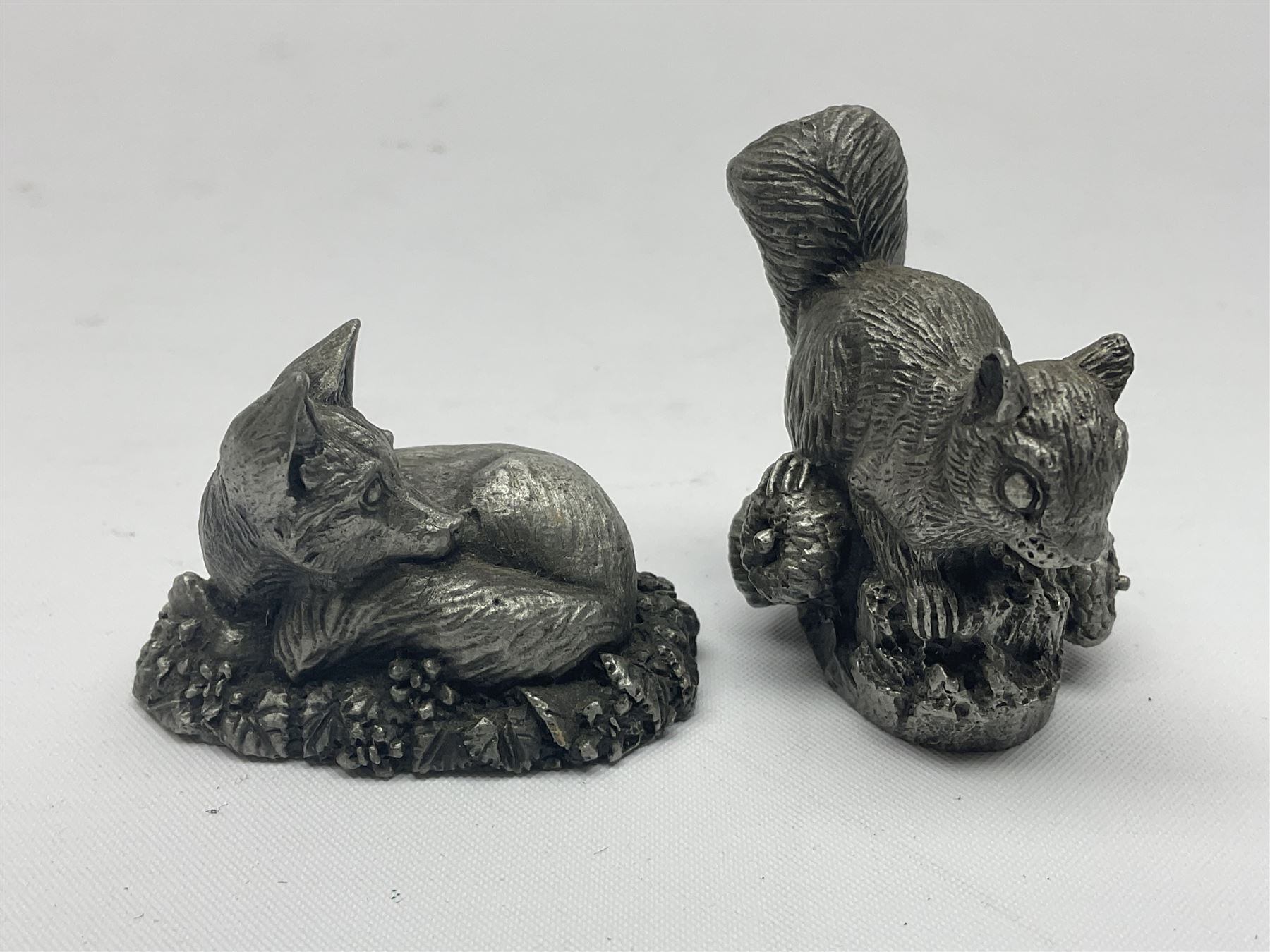 Twelve Franklin Mint cast pewter animal figures - Image 2 of 7