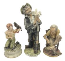 Three Capodimonte figures