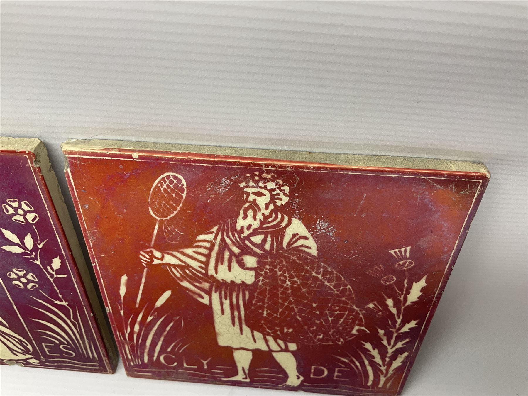 Pair of Maw & Co Benthall Works tiles - Image 3 of 6