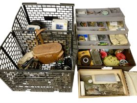 Collection of fly fishing tackle