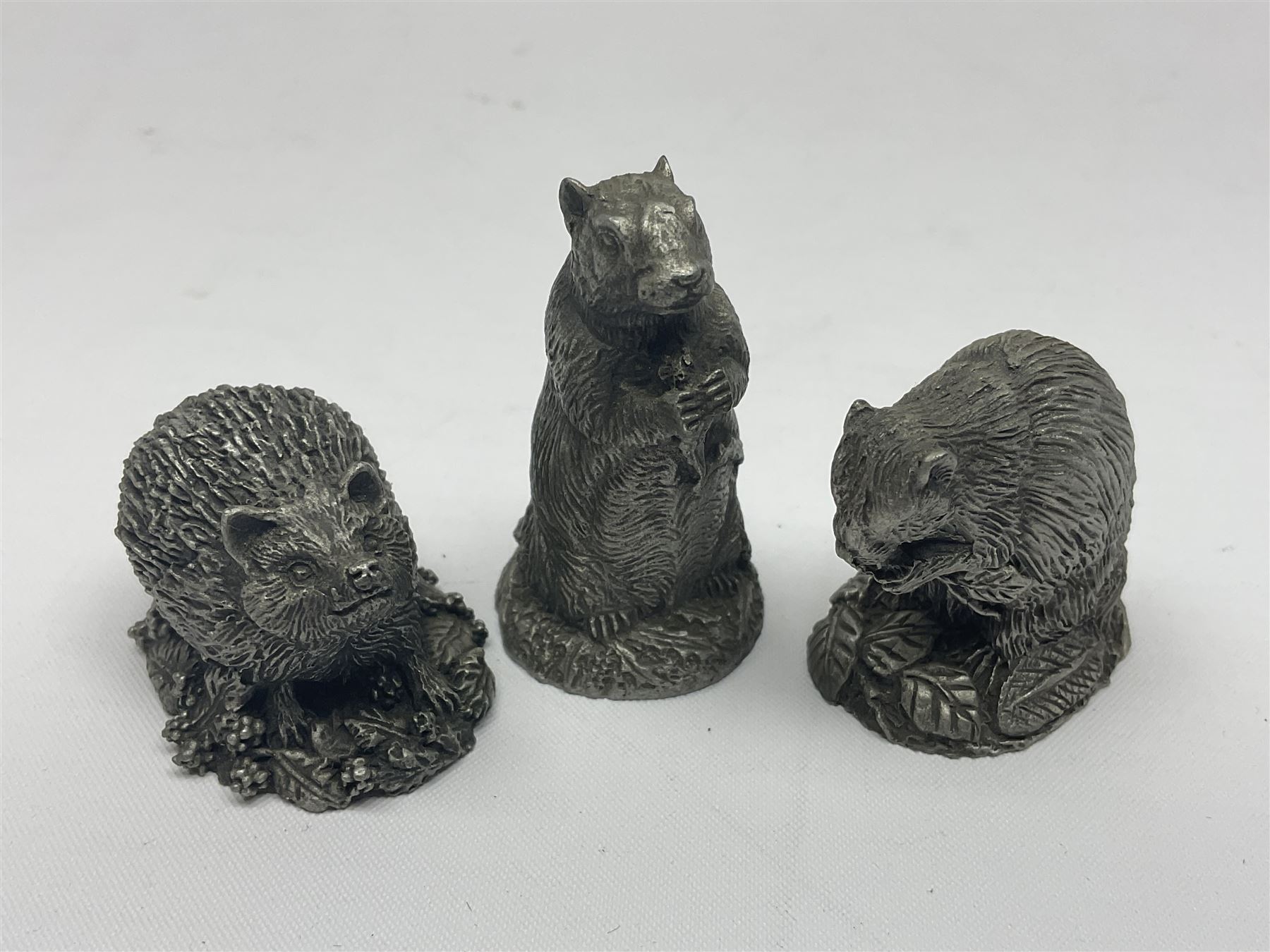 Twelve Franklin Mint cast pewter animal figures - Image 6 of 7