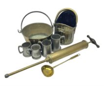 Victorian brass veterinary syringe