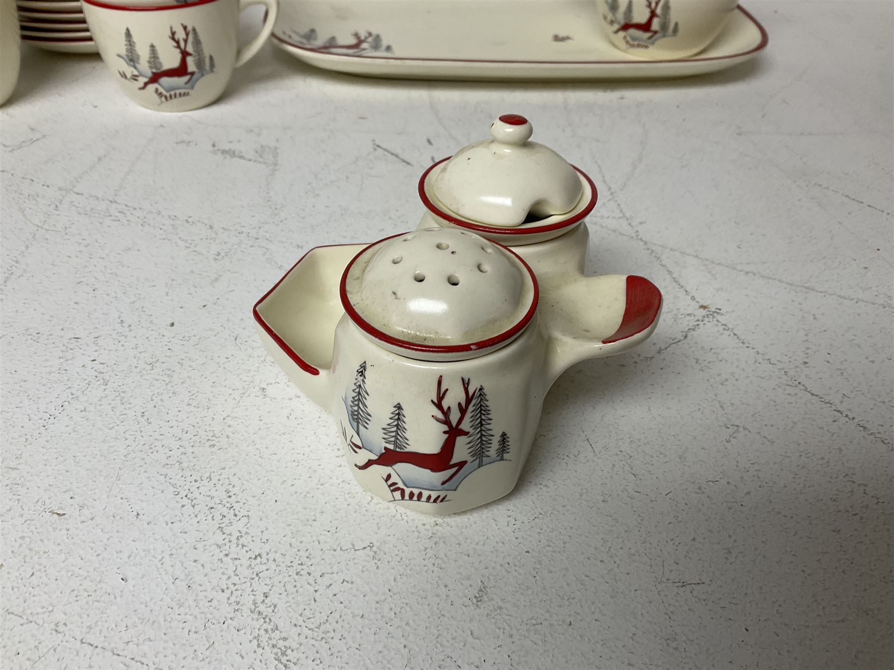 Crown Devon Stockholm pattern tea wares - Image 3 of 5