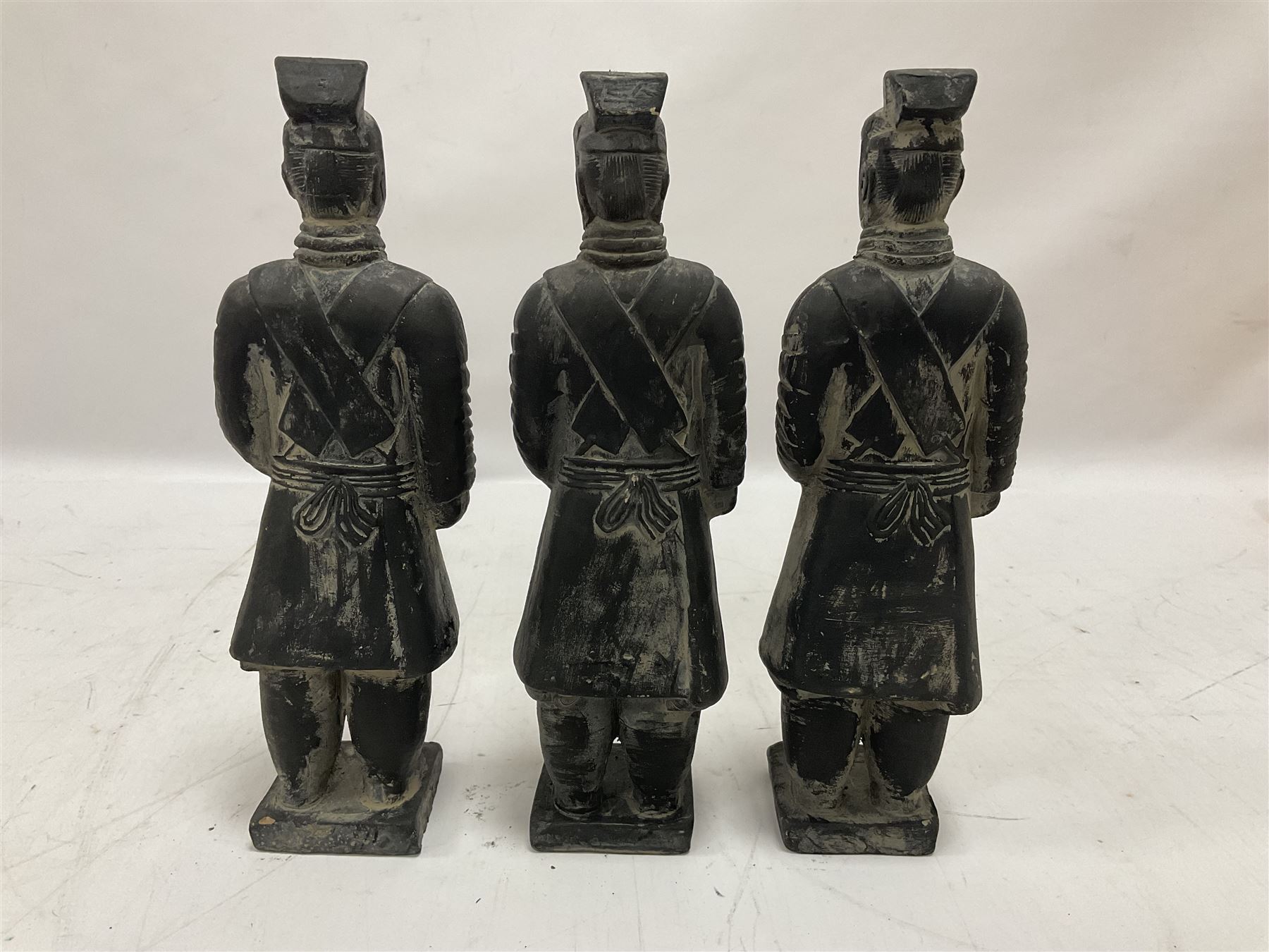 Set of three Chinese 'Terracotta Warrior' style figures - Image 2 of 3