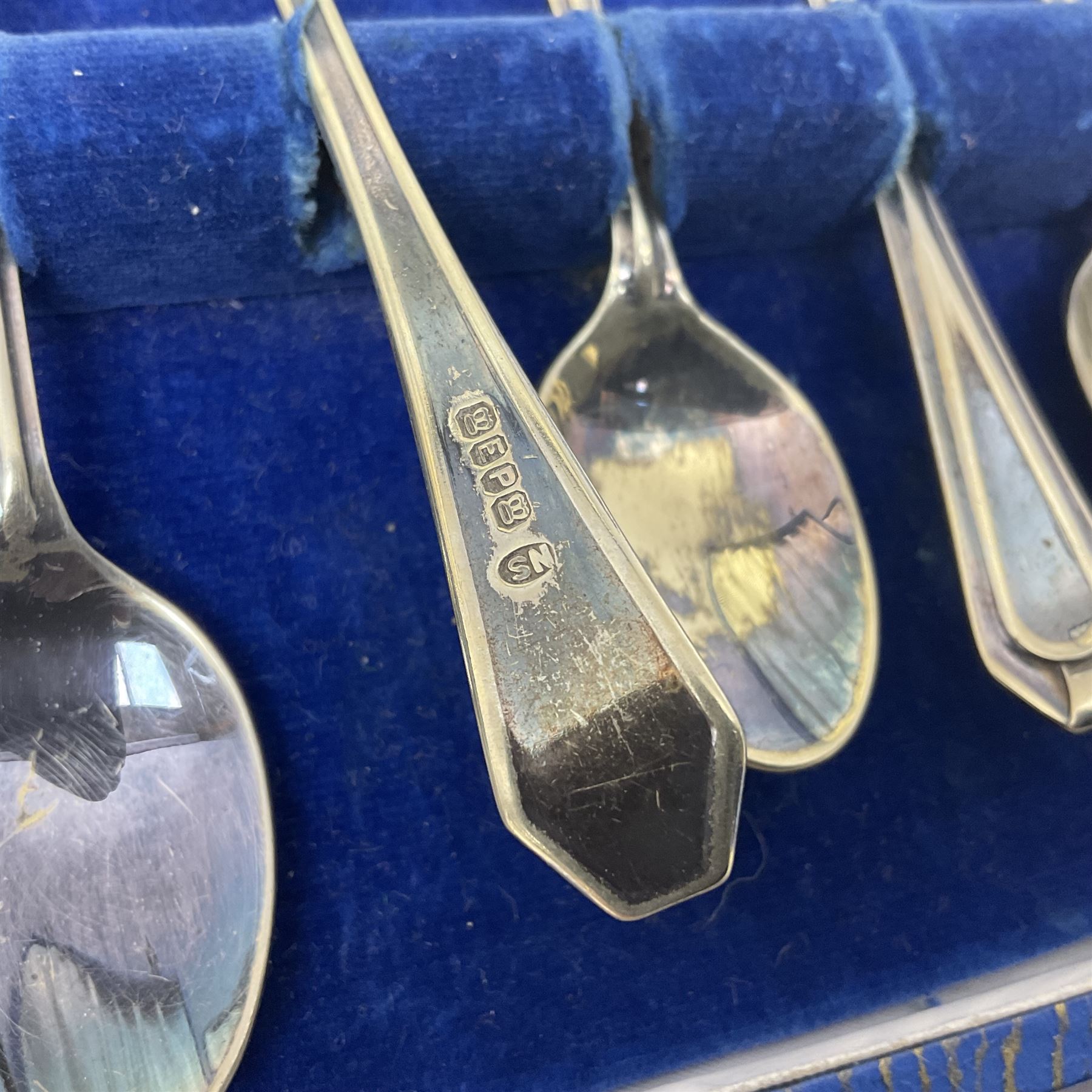 Set of six silver teaspoons - Image 7 of 8