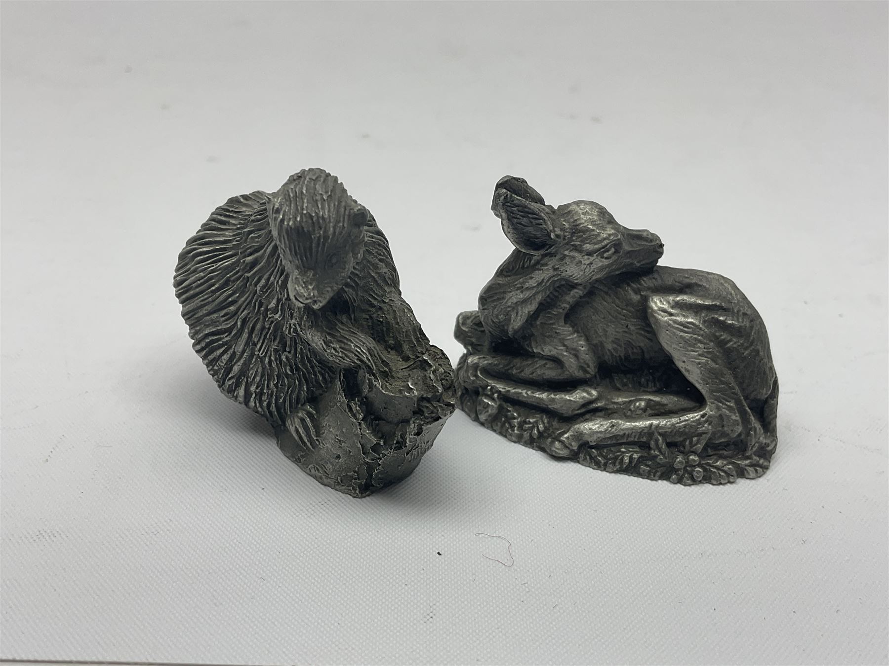 Twelve Franklin Mint cast pewter animal figures - Image 7 of 7