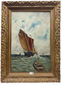 EW (British early 20th century): Ship at Sea