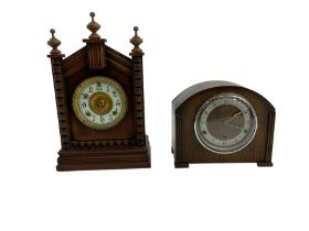 1950’s Westminster chiming clock and an American Edwardian shelf clock.