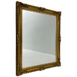 Rectangular gilt framed wall mirror