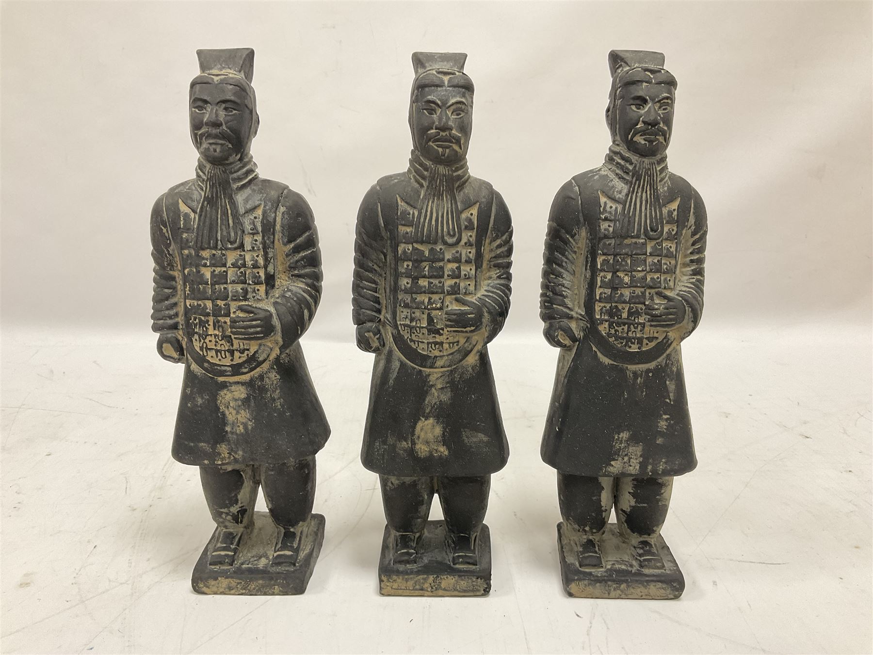 Set of three Chinese 'Terracotta Warrior' style figures - Image 3 of 3