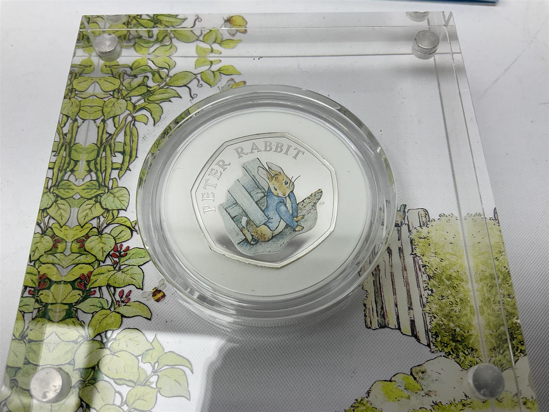 Two The Royal Mint United Kingdom 2020 'Peter Rabbit' silver proof fifty pence coins - Image 2 of 8