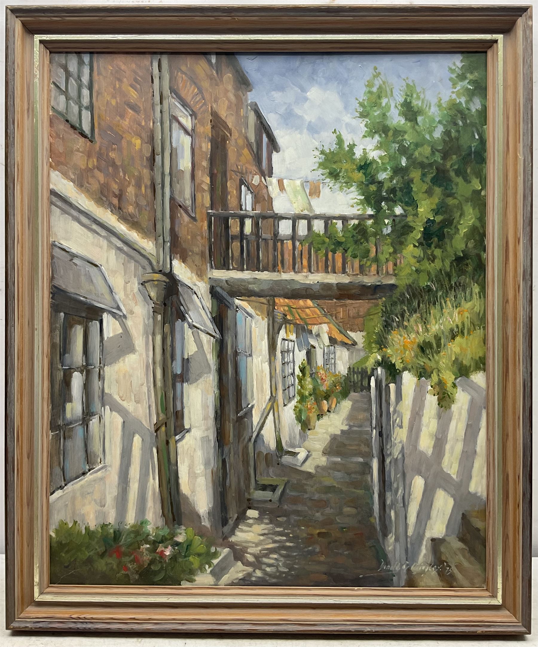 Donald Gray Midgely (British 1918-1995): Street in Robin Hood's Bay - Image 2 of 2