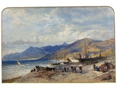 William Evans of Eton (British 1798-1877): 'On the Shore - Bordighera