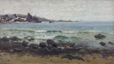 Henry Hume (British 19th century): Coastal scene