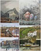 Megan Whittell (British 20th Century): 'Low Tide Morston Quay Norfolk'