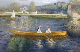 After Pierre-Auguste Renoir (French 1841-1919): The Skiff (La Yole)