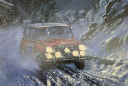Nicholas Watts (British 20th century): 'Monte Carlo Rally 1964'
